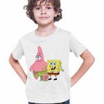 Fashion, accesorii si bijuterii - Copii - Imbracaminte copii - Tricouri copii - Tricou Copii Baieti Sponge Bob Patrick Gary Spongebob CoolTrend, alb, marime M Copii - Infinity.ro