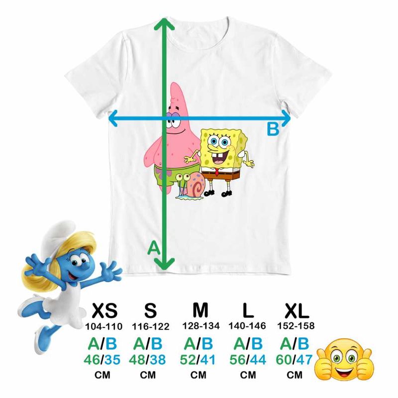 Fashion, accesorii si bijuterii - Copii - Imbracaminte copii - Tricouri copii - Tricou Copii Baieti Sponge Bob Patrick Gary Spongebob CoolTrend, alb, marime M Copii - Infinity.ro