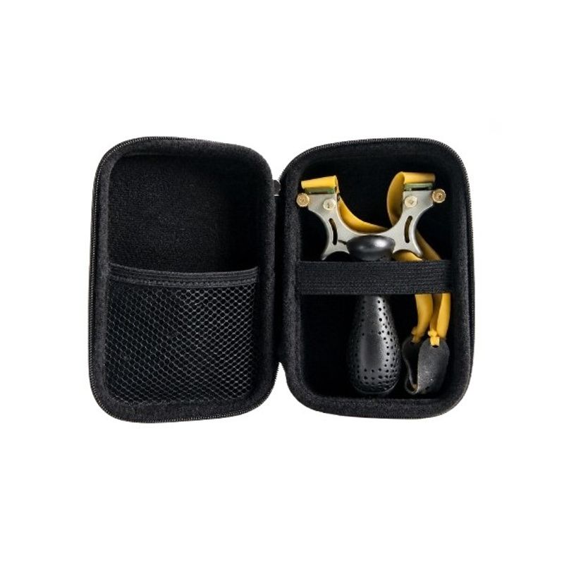 Sport si Outdoor - Accesorii si echipamente sportive - Sporturi de precizie - Cutie rigida pentru prastie, husa protectie, compacta, rezistenta la socuri, 16x11x4 cm, negru - Infinity.ro