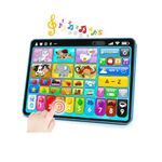 Jucarii, Copii si Bebe - Jucarii si jocuri - Jucarii & jocuri educative - Jocuri si jucarii educative - Tableta Interactiva de Jucarie pentru Copii cu Touchscreen, Logopedica, Muzicala, EN-ES-FR, Suport Fixare 45 grade 12m+, - Infinity.ro