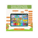 Jucarii, Copii si Bebe - Jucarii si jocuri - Jucarii & jocuri educative - Jocuri si jucarii educative - Tableta Interactiva de Jucarie pentru Copii cu Touchscreen, Logopedica, Muzicala, EN-ES-FR, Suport Fixare 45 grade 12m+, - Infinity.ro