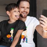 Fashion, accesorii si bijuterii - Copii - Imbracaminte copii - Tricouri copii - Tricou Copii Baieti Phineas si Ferb Skateboard CoolTrend, alb, marime S Copii - Infinity.ro