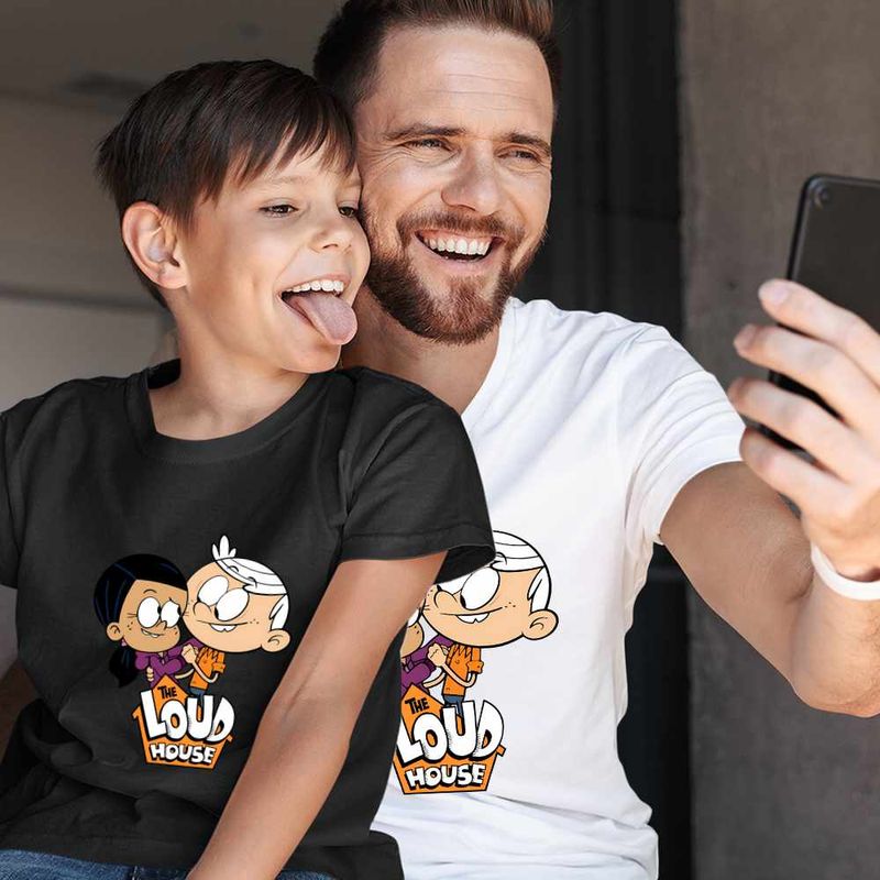 Fashion, accesorii si bijuterii - Copii - Imbracaminte copii - Tricouri copii - Tricou Copii Baieti Casa Loud Lincoln Ronnie CoolTrend, alb, marime XS Copii - Infinity.ro