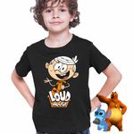 Fashion, accesorii si bijuterii - Copii - Imbracaminte copii - Tricouri copii - Tricou Copii Baieti Casa Loud Lincoln CoolTrend, negru, marime M Copii - Infinity.ro