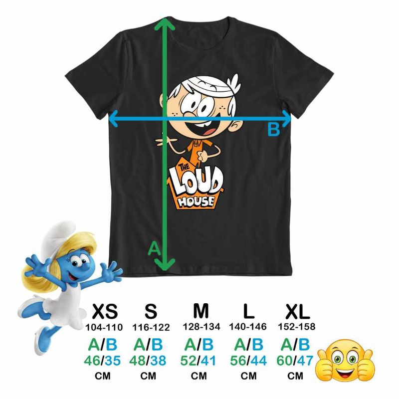 Fashion, accesorii si bijuterii - Copii - Imbracaminte copii - Tricouri copii - Tricou Copii Baieti Casa Loud Lincoln CoolTrend, negru, marime M Copii - Infinity.ro