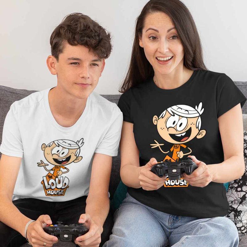 Fashion, accesorii si bijuterii - Copii - Imbracaminte copii - Tricouri copii - Tricou Copii Baieti Casa Loud Lincoln CoolTrend, negru, marime M Copii - Infinity.ro