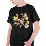 Fashion, accesorii si bijuterii - Copii - Imbracaminte copii - Tricouri copii - Tricou Copii Baieti Desene Animate Casa Loud CoolTrend, negru, marime M Copii - Infinity.ro