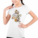 Fashion, accesorii si bijuterii - Copii - Imbracaminte copii - Tricouri copii - Tricou Copii Fete Casa Loud Lincoln Bebelus CoolTrend, alb, marime M Copii - Infinity.ro