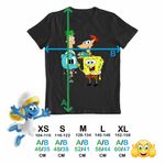 Fashion, accesorii si bijuterii - Copii - Imbracaminte copii - Tricouri copii - Tricou Copii Fete Phineas Ferb Gumball Spongebob CoolTrend, negru, marime XL Copii - Infinity.ro