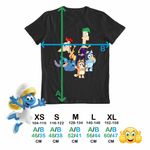 Fashion, accesorii si bijuterii - Copii - Imbracaminte copii - Tricouri copii - Tricou Copii Fete Phineas Ferb Stitch Bluey Bingo Blue CoolTrend, negru, marime M Copii - Infinity.ro