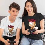 Fashion, accesorii si bijuterii - Copii - Imbracaminte copii - Tricouri copii - Tricou Copii Baieti Casa Loud Lincoln Cowboy Western CoolTrend, negru, marime XL Copii - Infinity.ro