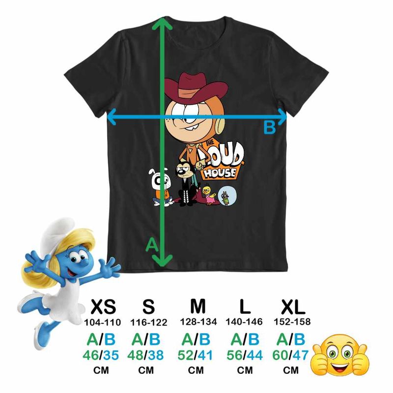 Fashion, accesorii si bijuterii - Copii - Imbracaminte copii - Tricouri copii - Tricou Copii Baieti Casa Loud Lincoln Cowboy Western CoolTrend, negru, marime XL Copii - Infinity.ro