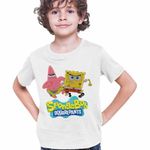 Fashion, accesorii si bijuterii - Copii - Imbracaminte copii - Tricouri copii - Tricou Copii Baieti Spongebob Dublat Sponge Bob Atac CoolTrend, alb, marime M Copii - Infinity.ro