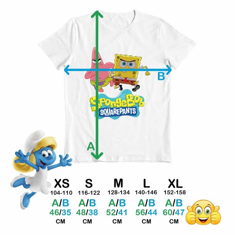Fashion, accesorii si bijuterii - Copii - Imbracaminte copii - Tricouri copii - Tricou Copii Baieti Spongebob Dublat Sponge Bob Atac CoolTrend, alb, marime M Copii - Infinity.ro