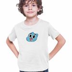 Fashion, accesorii si bijuterii - Copii - Imbracaminte copii - Tricouri copii - Tricou Copii Baieti Gumball Desene Faine CoolTrend, alb, marime L Copii - Infinity.ro