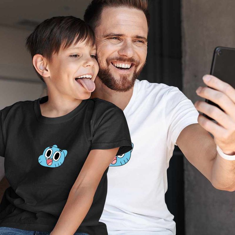 Fashion, accesorii si bijuterii - Copii - Imbracaminte copii - Tricouri copii - Tricou Copii Baieti Gumball Desene Faine CoolTrend, alb, marime L Copii - Infinity.ro
