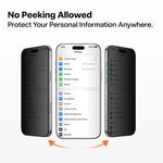 Laptop, Telefoane si Tablete - Telefoane mobile si accesorii - Accesorii Telefoane - Folii protectie telefoane - Folie pentru iPhone 17 Pro Max - Torras GlassGo Install Master Privacy - Black - Infinity.ro