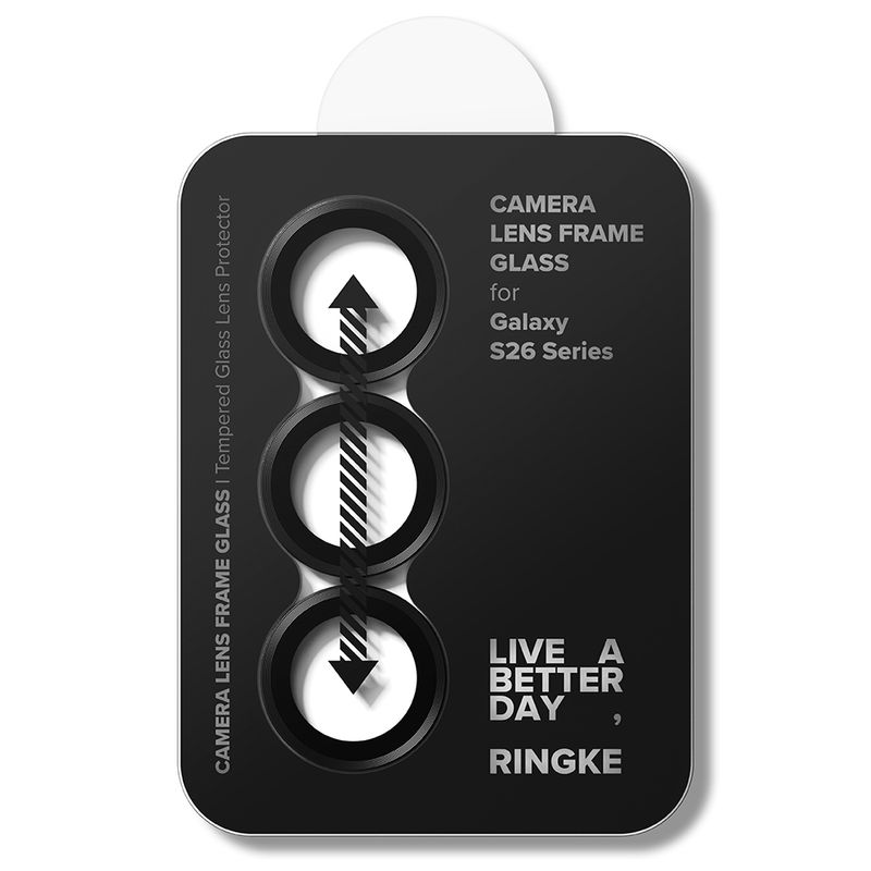 Laptop, Telefoane si Tablete - Telefoane mobile si accesorii - Accesorii Telefoane - Folii protectie telefoane - Folie Camera pentru Samsung Galaxy S26 / S26 Plus (set 2) - Ringke Camera Lens Frame Glass - Black - Infinity.ro