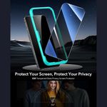 Laptop, Telefoane si Tablete - Telefoane mobile si accesorii - Accesorii Telefoane - Folii protectie telefoane - Folie pentru iPhone 17 Pro (set 3) - ESR Privacy Tempered Glass - Black - Infinity.ro