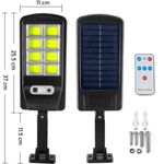 Casa si Gradina - Corpuri si surse de iluminat - Iluminat exterior - Lampi solare - Set cu 6 lampi solare cu 8 cadrane 160 LED COB, senzor de miscare, lumina si telecomanda - Infinity.ro