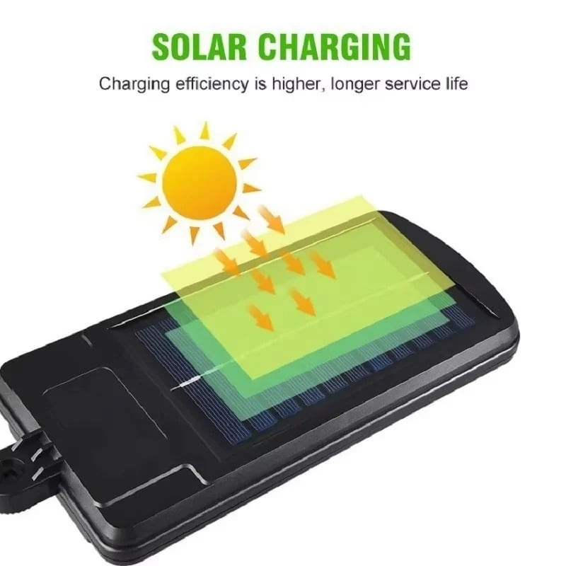Casa si Gradina - Corpuri si surse de iluminat - Iluminat exterior - Lampi solare - Set cu 6 lampi solare cu 8 cadrane 160 LED COB, senzor de miscare, lumina si telecomanda - Infinity.ro