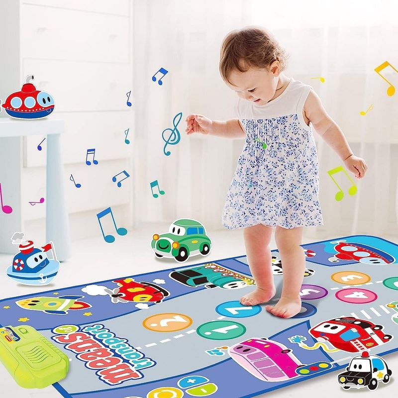 Jucarii, Copii si Bebe - Jucarii si jocuri - Jucarii bebelusi - Jucarii interactive bebelusi - Covoras muzical pentru copii 18 luni+ Dimensiune 80x50cm - Infinity.ro