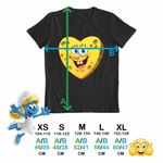 Fashion, accesorii si bijuterii - Copii - Imbracaminte copii - Tricouri copii - Tricou Copii Baieti Sponge Bob Inima SpongeBoo Pantaloni Patrati CoolTrend, negru, marime M Copii - Infinity.ro