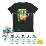 Fashion, accesorii si bijuterii - Copii - Imbracaminte copii - Tricouri copii - Tricou Copii Fete Minecraft SpongeBob Nerd Sponge Bob Pantaloni Patrati CoolTrend, negru, marime XS Copii - Infinity.ro