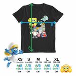 Fashion, accesorii si bijuterii - Copii - Imbracaminte copii - Tricouri copii - Tricou Copii Fete SpongeBob Pantaloni Patrati Desene Animate CoolTrend, negru, marime L Copii - Infinity.ro