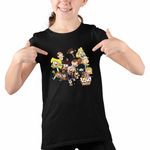 Fashion, accesorii si bijuterii - Copii - Imbracaminte copii - Tricouri copii - Tricou Copii Fete Desene Animate Casa Loud CoolTrend, negru, marime S Copii - Infinity.ro