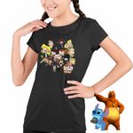 Fashion, accesorii si bijuterii - Copii - Imbracaminte copii - Tricouri copii - Tricou Copii Fete Desene Animate Casa Loud CoolTrend, negru, marime S Copii - Infinity.ro