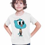 Fashion, accesorii si bijuterii - Copii - Imbracaminte copii - Tricouri copii - Tricou Copii Baieti Gumball Desene Animate CoolTrend, alb, marime M Copii - Infinity.ro