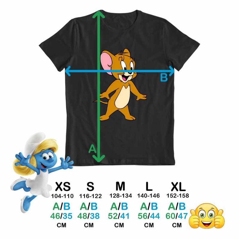 Fashion, accesorii si bijuterii - Copii - Imbracaminte copii - Tricouri copii - Tricou Copii Baieti Tom si Jerry Desene Animate CoolTrend, negru, marime XL Copii - Infinity.ro