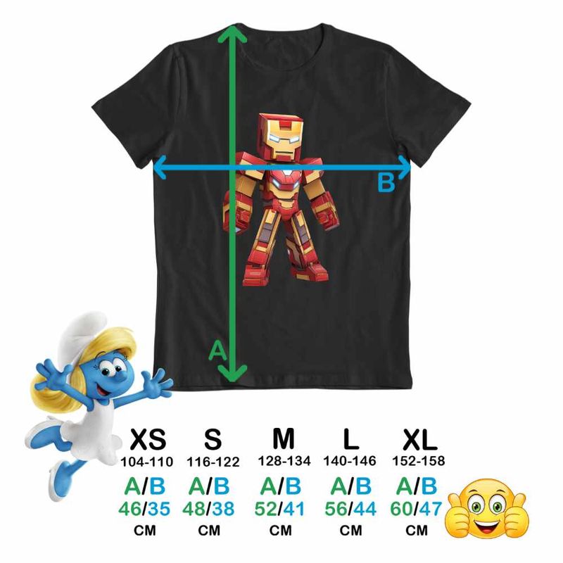 Fashion, accesorii si bijuterii - Copii - Imbracaminte copii - Tricouri copii - Tricou Copii Baieti Iron Man Roblox CoolTrend, negru, marime S Copii - Infinity.ro
