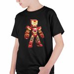 Fashion, accesorii si bijuterii - Copii - Imbracaminte copii - Tricouri copii - Tricou Copii Baieti Iron Man Roblox CoolTrend, negru, marime S Copii - Infinity.ro