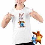 Fashion, accesorii si bijuterii - Copii - Imbracaminte copii - Tricouri copii - Tricou Copii Fete Bugs Bunny Minecraft CoolTrend, alb, marime XS Copii - Infinity.ro