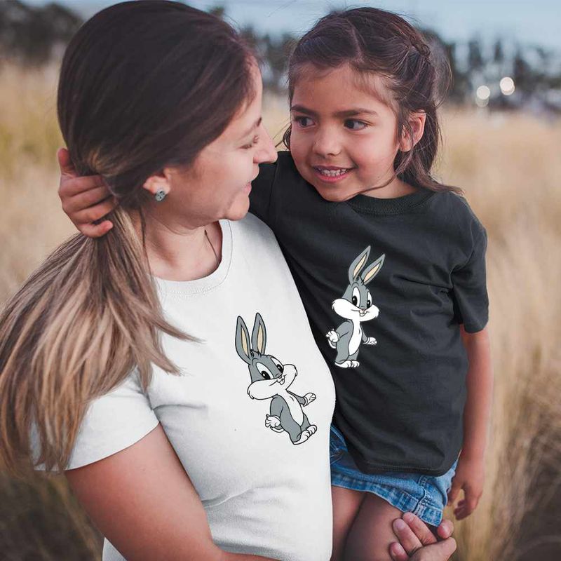 Fashion, accesorii si bijuterii - Copii - Imbracaminte copii - Tricouri copii - Tricou Copii Fete Bugs Bunny Bebelus CoolTrend, alb, marime M Copii - Infinity.ro