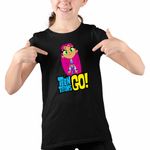 Fashion, accesorii si bijuterii - Copii - Imbracaminte copii - Tricouri copii - Tricou Copii Fete Starfire Tineri Titani Teen Titans Go CoolTrend, negru, marime S Copii - Infinity.ro