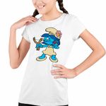 Fashion, accesorii si bijuterii - Copii - Imbracaminte copii - Tricouri copii - Tricou Copii Fete Strumfii Satul Fetelor Prastie CoolTrend, alb, marime S Copii - Infinity.ro