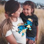 Fashion, accesorii si bijuterii - Copii - Imbracaminte copii - Tricouri copii - Tricou Copii Fete Strumfii Satul Fetelor Prastie CoolTrend, alb, marime S Copii - Infinity.ro