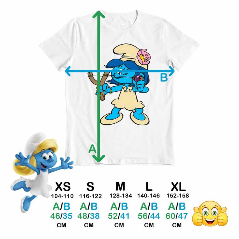 Fashion, accesorii si bijuterii - Copii - Imbracaminte copii - Tricouri copii - Tricou Copii Fete Strumfii Satul Fetelor Prastie CoolTrend, alb, marime S Copii - Infinity.ro