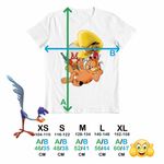 Fashion, accesorii si bijuterii - Copii - Imbracaminte copii - Tricouri copii - Tricou Copii Baieti Speedy Gonzales Garfield Yosemite Sam Desene, alb, marime L Copii - Infinity.ro