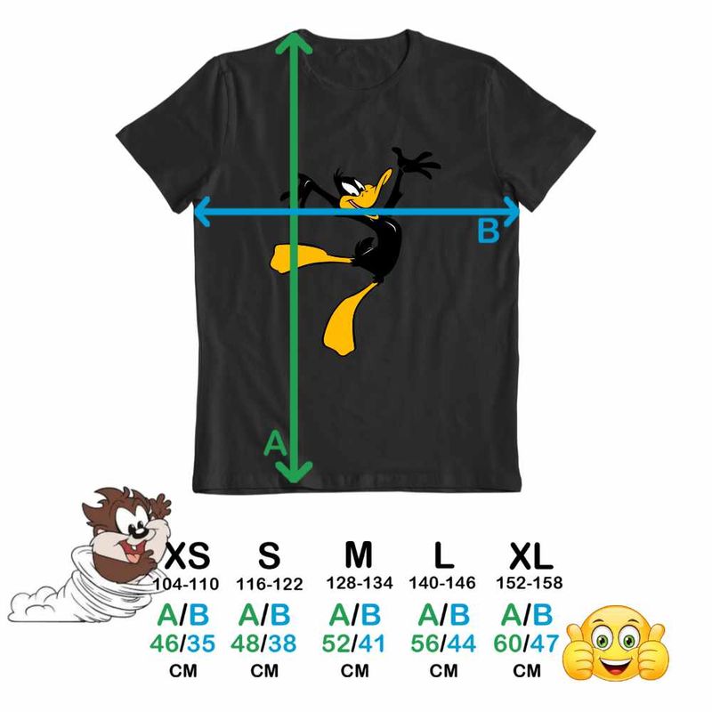 Fashion, accesorii si bijuterii - Copii - Imbracaminte copii - Tricouri copii - Tricou Copii Baieti Daffy Duck Ratoi Negru, negru, marime XL Copii - Infinity.ro