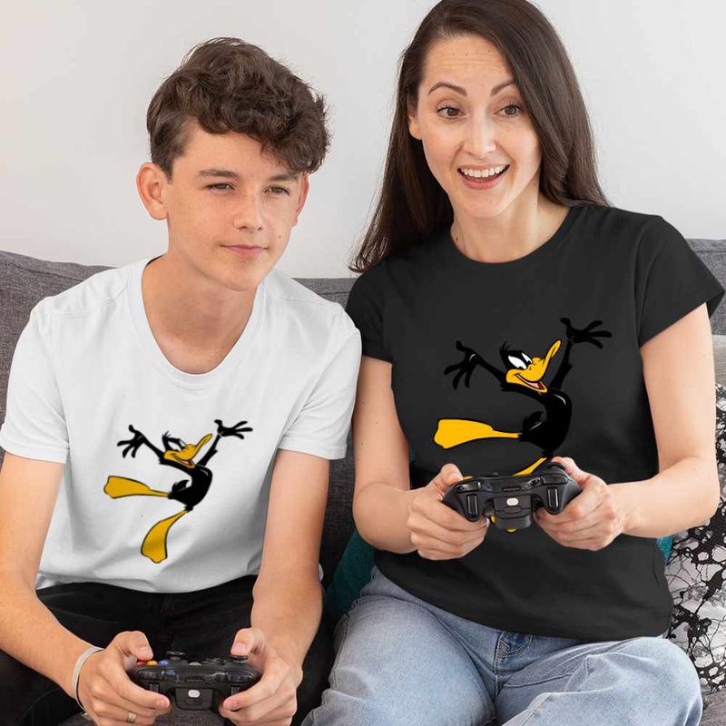 Fashion, accesorii si bijuterii - Copii - Imbracaminte copii - Tricouri copii - Tricou Copii Baieti Daffy Duck Ratoi Negru, negru, marime XL Copii - Infinity.ro