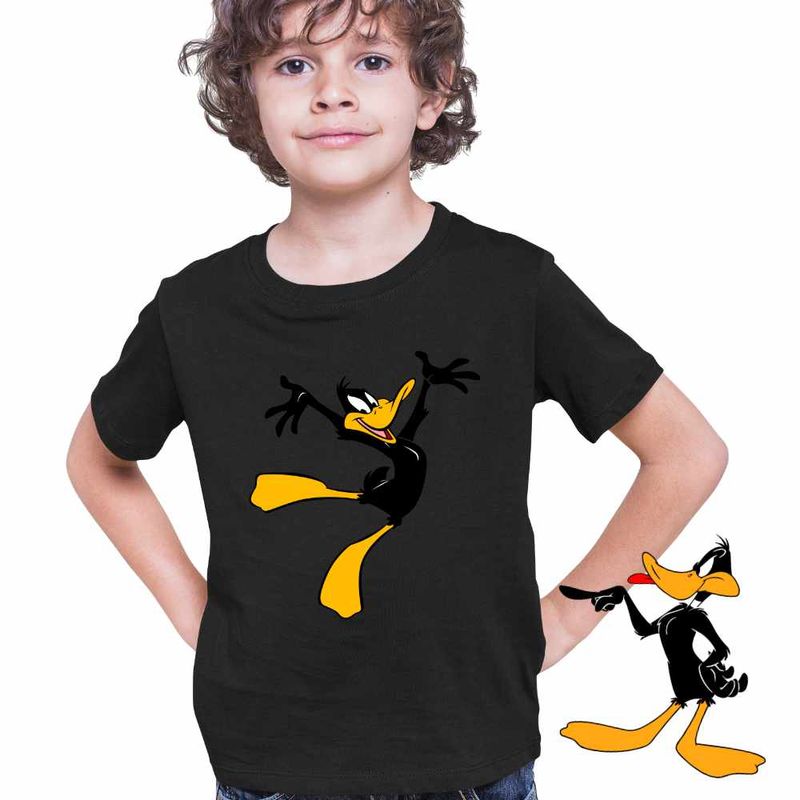 Fashion, accesorii si bijuterii - Copii - Imbracaminte copii - Tricouri copii - Tricou Copii Baieti Daffy Duck Ratoi Negru, negru, marime XL Copii - Infinity.ro