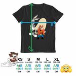 Fashion, accesorii si bijuterii - Copii - Imbracaminte copii - Tricouri copii - Tricou Copii Fete Yosemite Sam Bugs Bunny, negru, marime L Copii - Infinity.ro