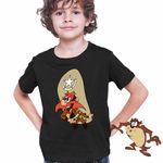 Fashion, accesorii si bijuterii - Copii - Imbracaminte copii - Tricouri copii - Tricou Copii Baieti Yosemite Sam Serif Looney Tunes, negru, marime M Copii - Infinity.ro