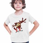 Fashion, accesorii si bijuterii - Copii - Imbracaminte copii - Tricouri copii - Tricou Copii Baieti Taz Skateboard Diavol Tasmanian, alb, marime S Copii - Infinity.ro