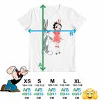Fashion, accesorii si bijuterii - Copii - Imbracaminte copii - Tricouri copii - Tricou Copii Baieti Betty Boop Bugs Bunny Iepuras Playboy, alb, marime XS Copii - Infinity.ro