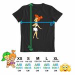 Fashion, accesorii si bijuterii - Copii - Imbracaminte copii - Tricouri copii - Tricou Copii Fete Familia Flintstone Wilma Aventuri in Epoca de Piatra, negru, marime XL Copii - Infinity.ro